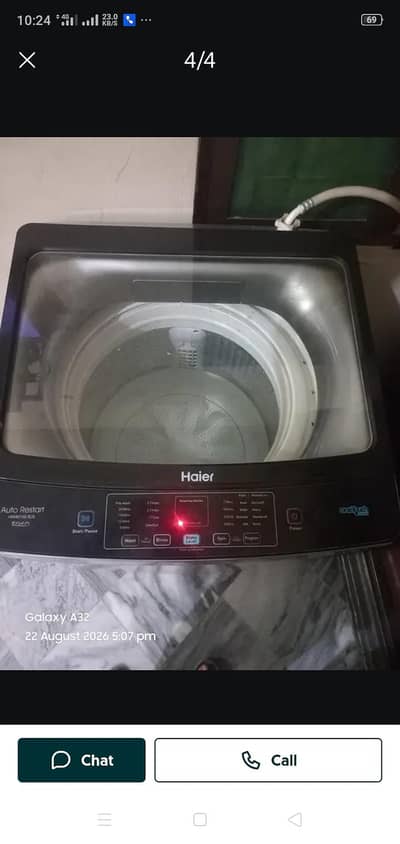 hiear automatic washing machine 15kg