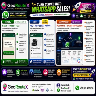 WhatsApp API Automation & Smart Geo Routing for Online Stores