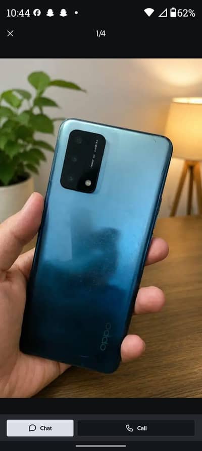 Oppo F19 Pro  PTA Approved No Box 6 =128GB No Box Charge  All Ok Opp