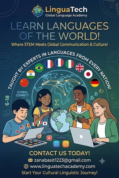 LinguaTech Global Language Academy – Learn 8 Languages (Ages 6-18)