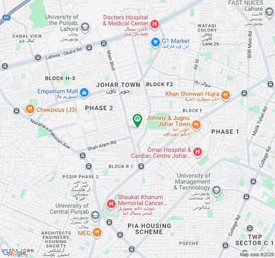 1 Kanal Spacious Commercial Plot Available In Johar Town Phase 2 - Block N For Sale