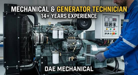 Experienced Generator & Mechanical Technician Available