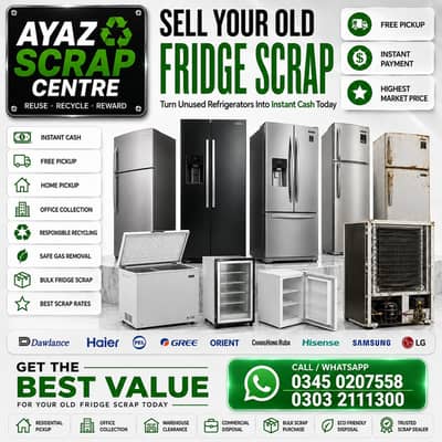 Old Fridge | Used Fridge | Dead Fridge | Refrigerator Scrap |