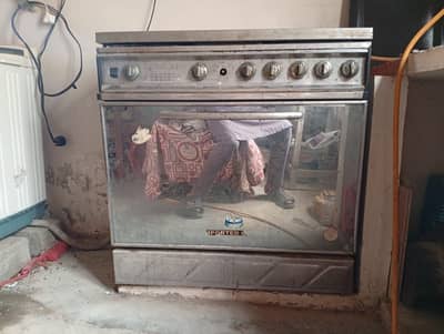 Used Imported Gas Cooking Range with Oven – Stainless Steel