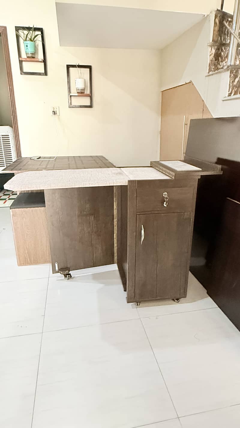 Space saving iron table available 2