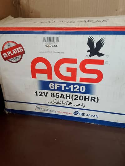 AGS Atlas battery 15 plates
