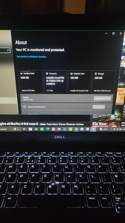 dell latitude 5490 core i5 7th gen
