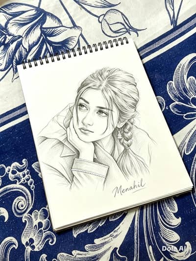realistic hand made sketches