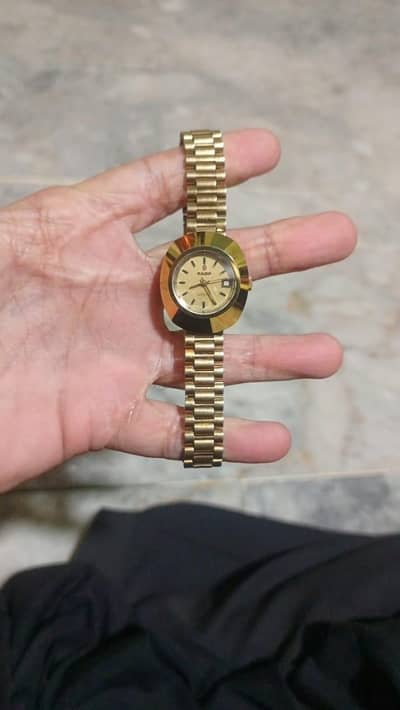 rado vintage gold tone diastar women watch