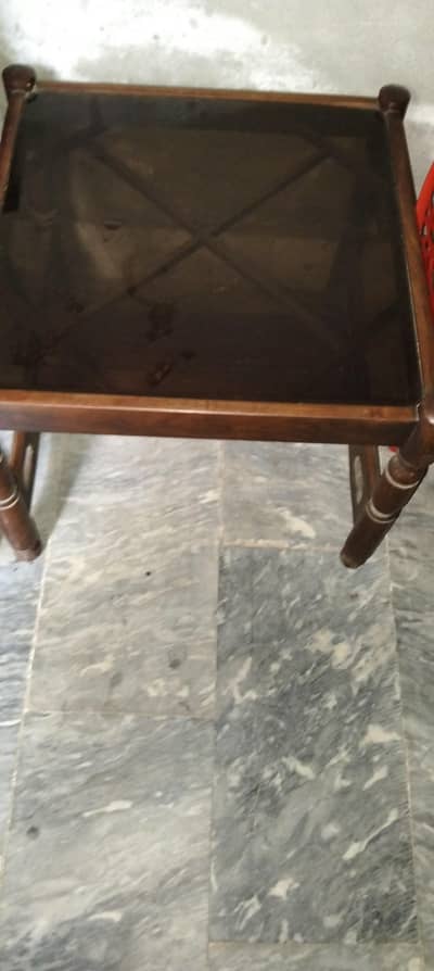 Wooden table with 2 Wooden Chairs | Urgent Sale