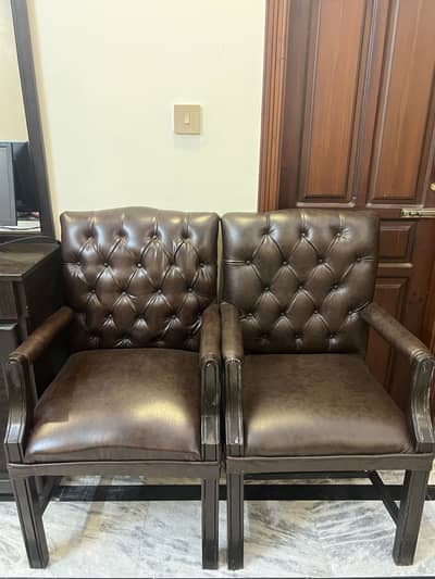 Leather chairs
