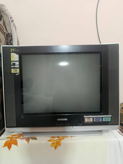 Samsung 21" SlimFit Ultra Slim CRT TV Fully Working + Remote