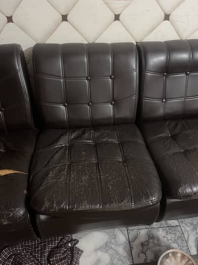 5 seat used office sofa set