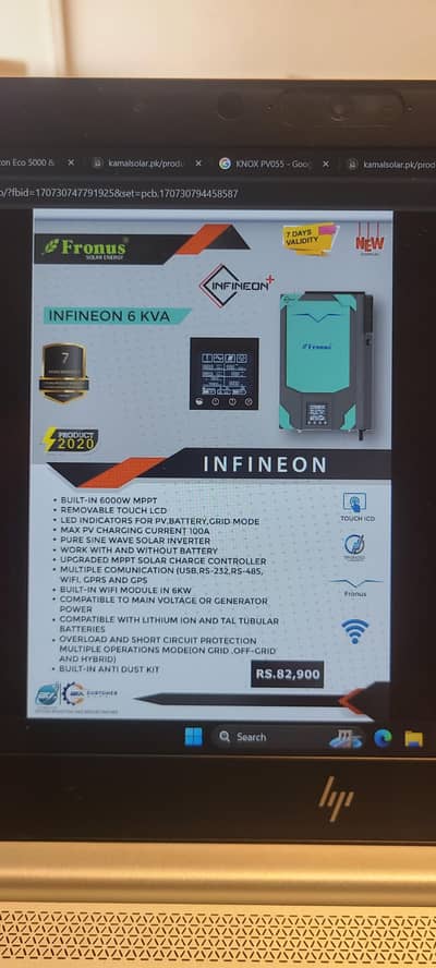 Fronus Infineon Plus 6.0KW (6000W) Solar Inverter