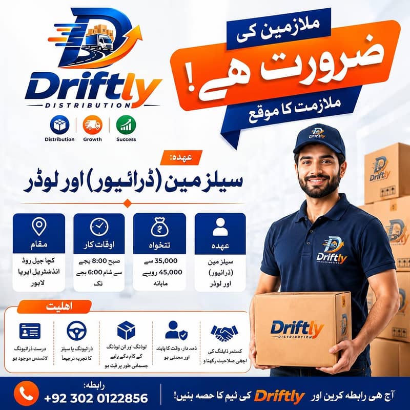 Urgent Salesman & Loader Require 0
