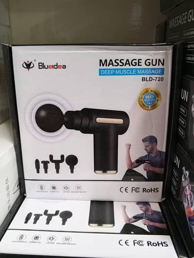 Deep Tissue Percussion Muscle Massage Gun with Interchangeable Heads
