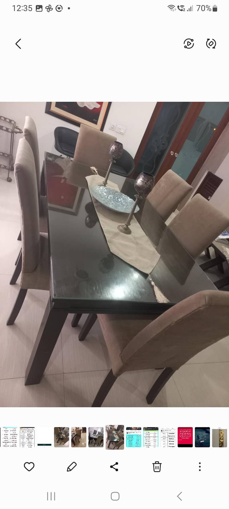 dining table with chairs 2