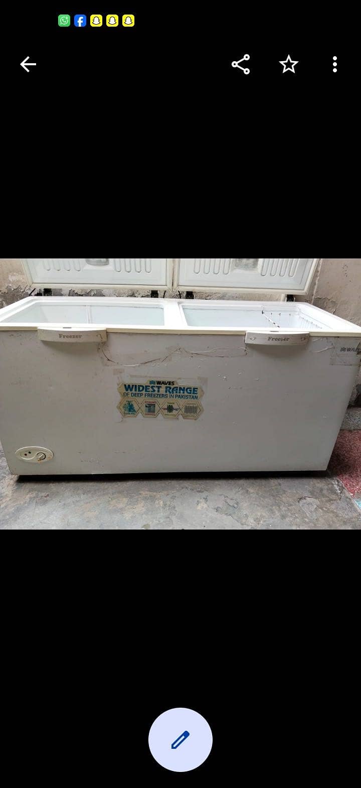Waves 2 door  freezer 2