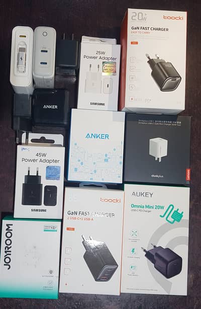 Large collection of high brand high watt mobile chargers