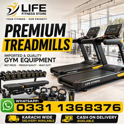 Imported running machines,exersice cycles and gym equipments
