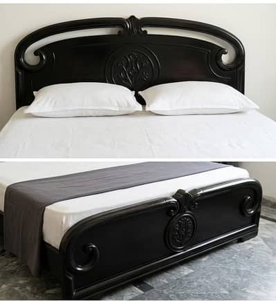 woodenbed, side tables, and side table forsale. Condition 7 out of 10.