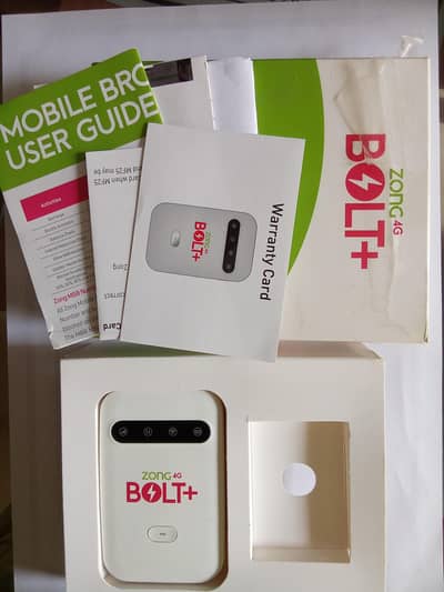 Zong 4G BOLT+ fastest portable internet device