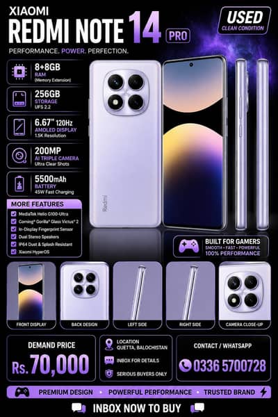 Xiaomi Redmi Note 14 Pro 8+8 256