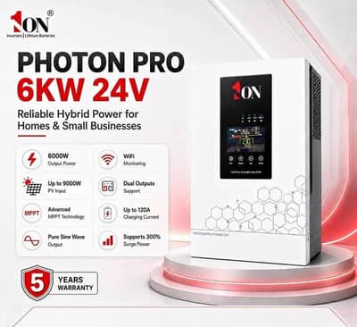 6KW 1 ON Solar Inverter – Unused – Rs. 105000
