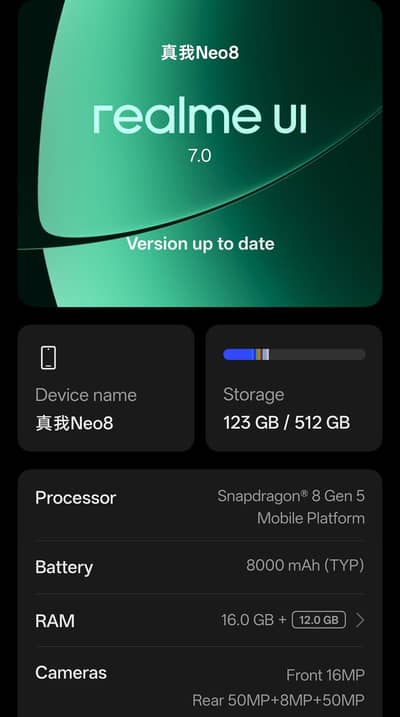 Realme Neo 8 (Slight used)