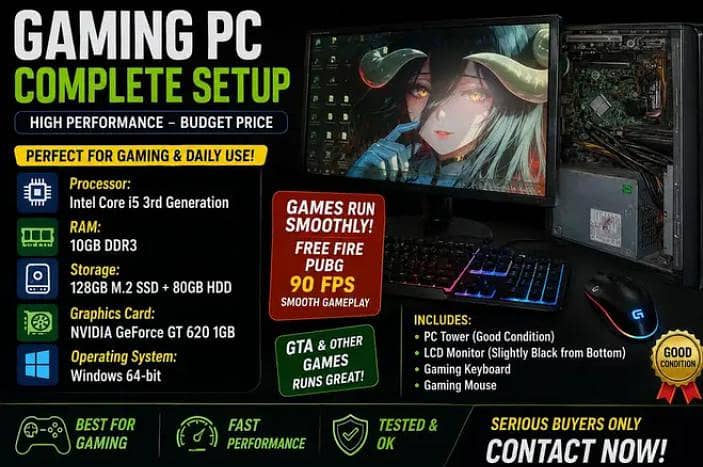 HP i5 3rd Generation Gaming PC Complete Setup 10