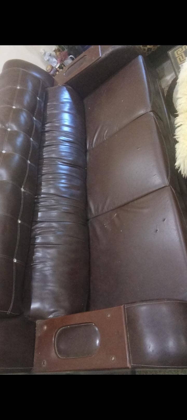 leather sofa set 3,2,1. 2