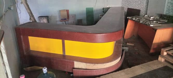 solid wood counter