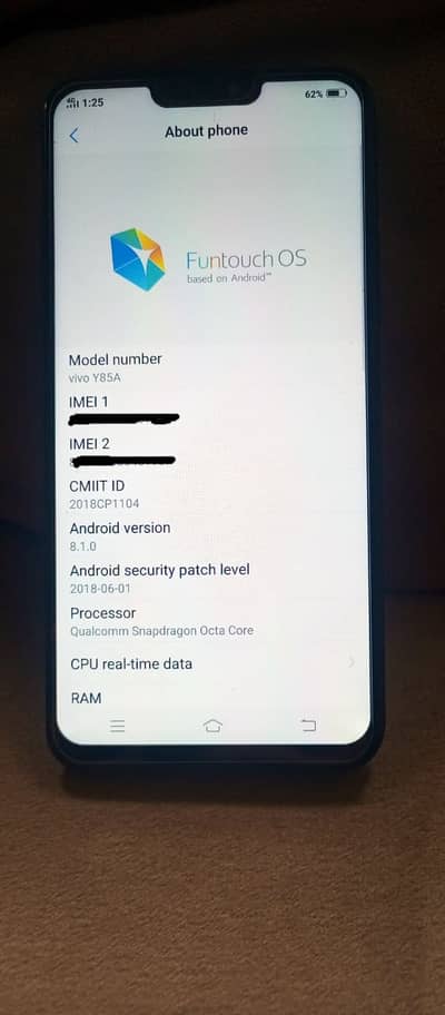 Vivo Y85A