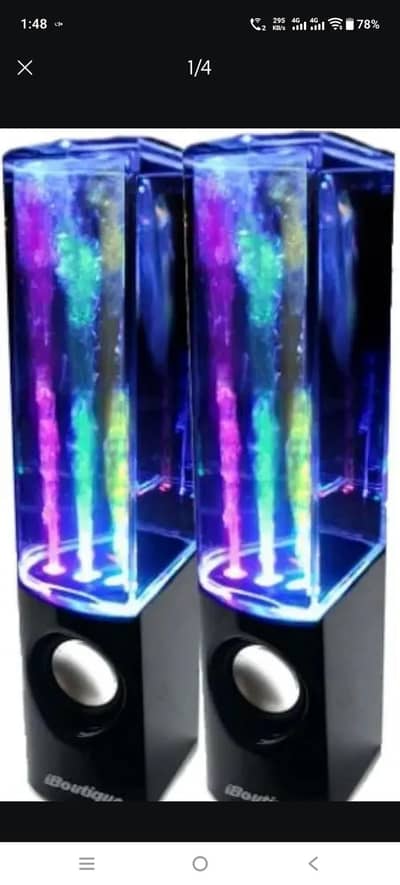 I BOUTIQUE DANCING COLOR JETS FOUNTAIN SPEAKERS