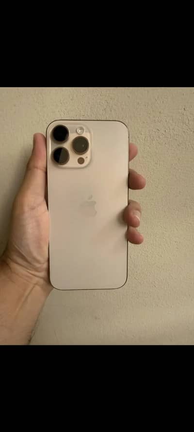 Apple iPhone 16 Pro Max PTA Approved Dual Physical Golden Colour