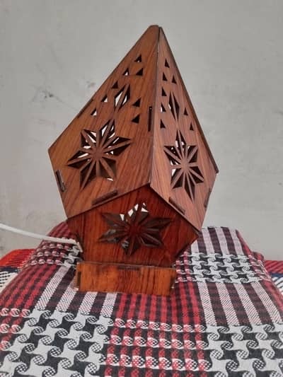 Premium Wooden 3D Table Lamp / Night Light with LED