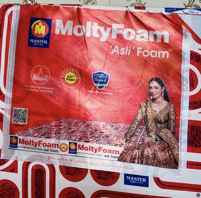Master MoltyFoam single mattress 4in Call (03228024104)