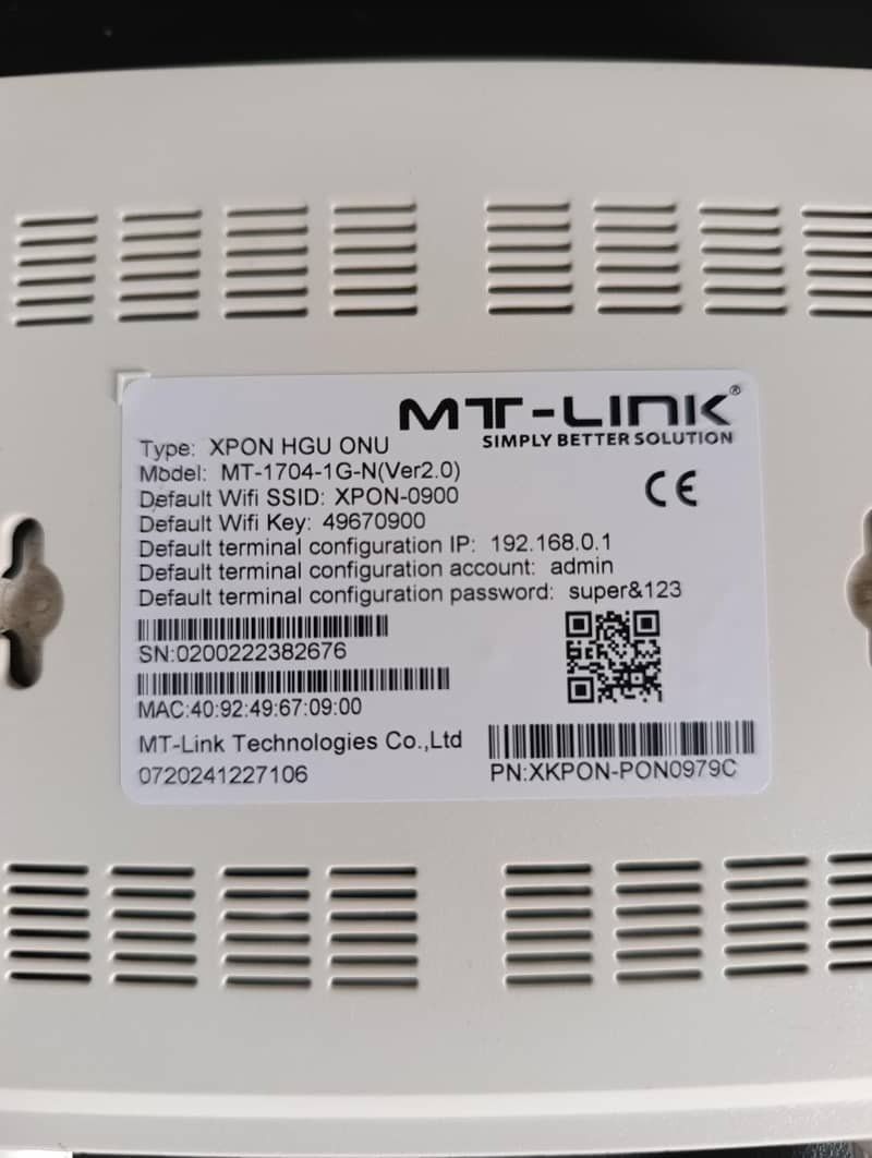 MT LINK XPON 2