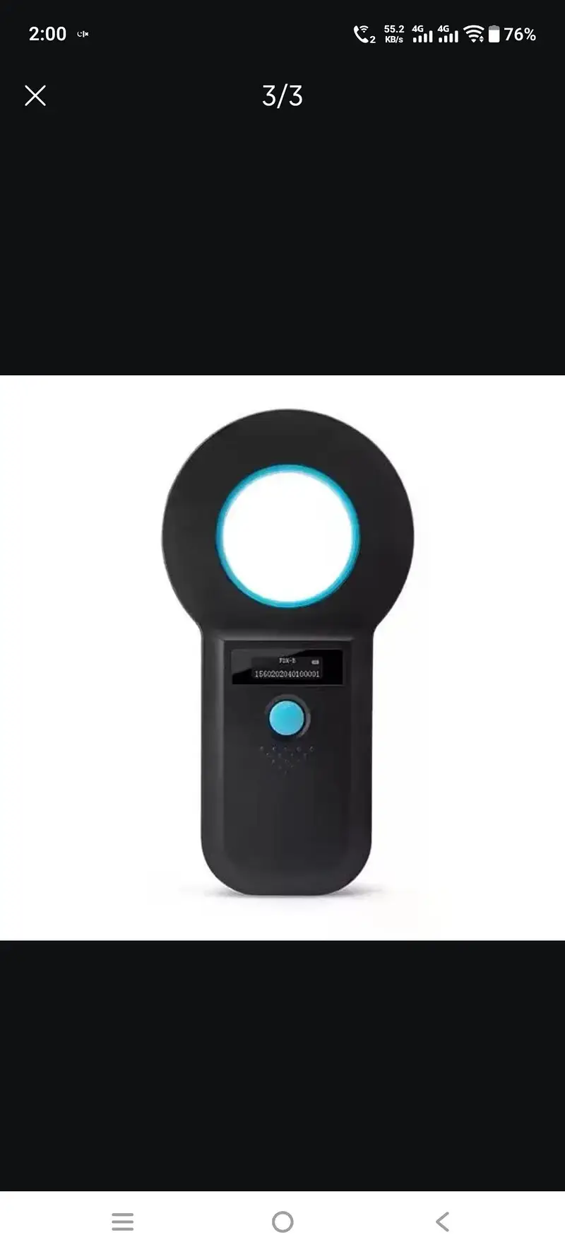 OLED PORTABLE ANIMAL TAG READER FOR DOGS AND CATS — photo 3