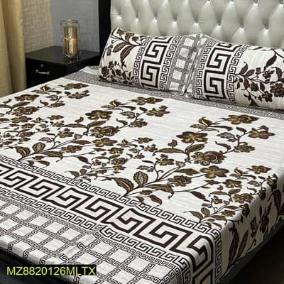 Crystal Cotton Floral Bedsheet Set – Double Bed | Free Delivery