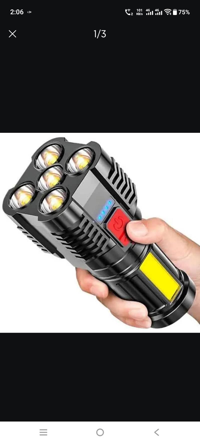 5 COB LED FLASHLIGHT 0