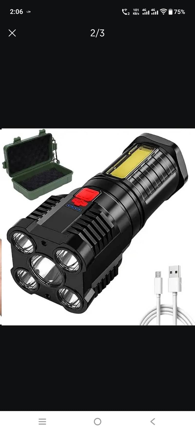 5 COB LED FLASHLIGHT 1
