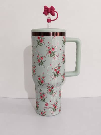 Brand New Original Manna 40oz Floral Tumbler (Imported from USA)