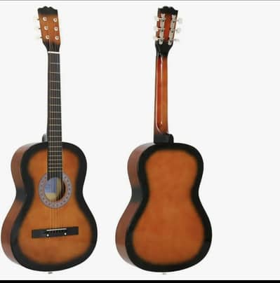 Custon acoustic guitar 10/10 condition 2 months used 6 strings wooden