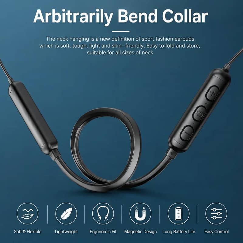 Wireless 9D Bluetooth Neck hanging Microphone 1