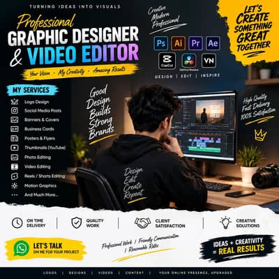 Professional Video Editor and Graphics designer