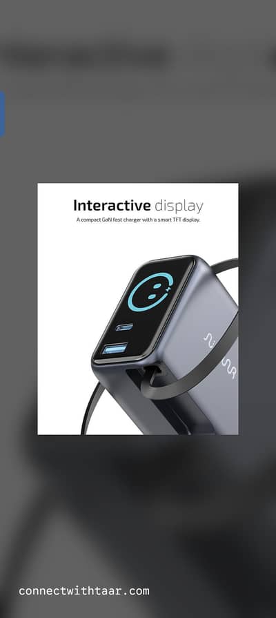 Omi 70W GaN Fast Charger with Built-in Type-C Cable