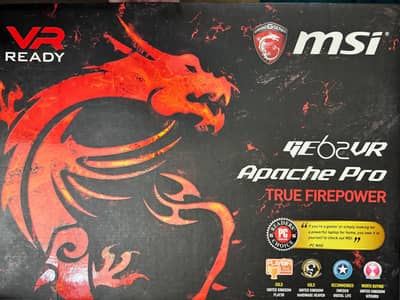 MSI GE62VR 7RF APACHE PRO |i7-7700HQ|GTX 1060| PristineCondition w/box