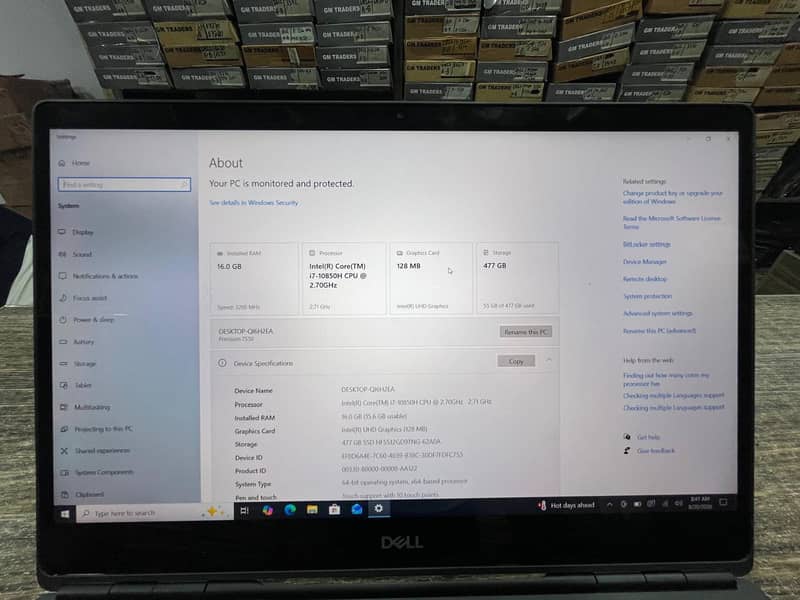 Dell precision 7550 4