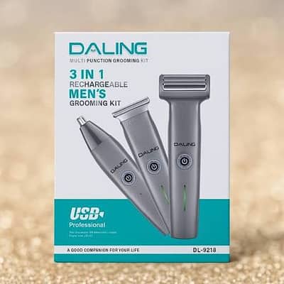 DALING DL-9218  3-in-1 rechargeable men's grooming kit